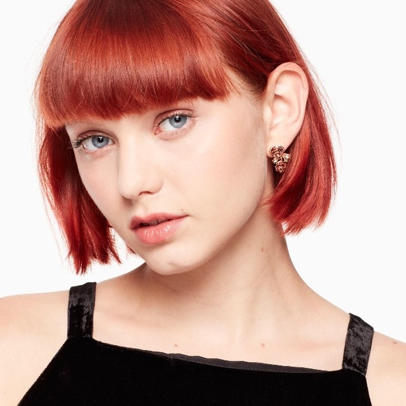 Kate Spade Rose 🌹 Ear Pins - Picture 2 of 4